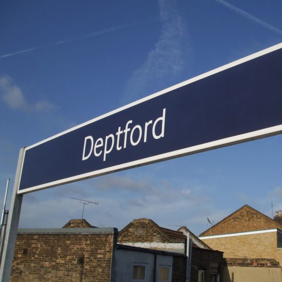 Deptford Train Station Signage